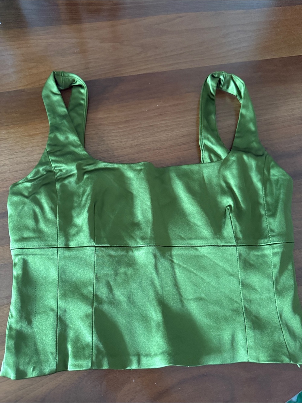 Wilfred Green Satin Tank Top